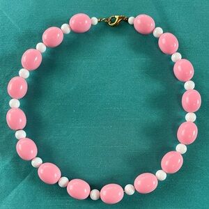 Vintage Pink and White Choker Necklace